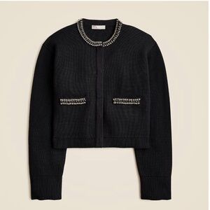 J.Crew Emile Knit Lady Jacket in Black, size Small